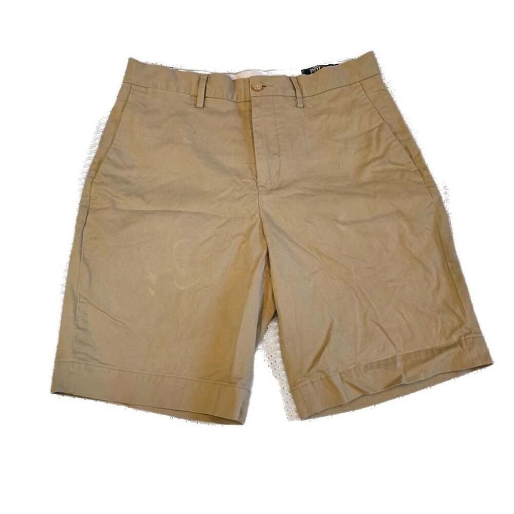 Polo Ralph Lauren Men's Beige Classic Fit 9-Inch Inseam Chino Shorts